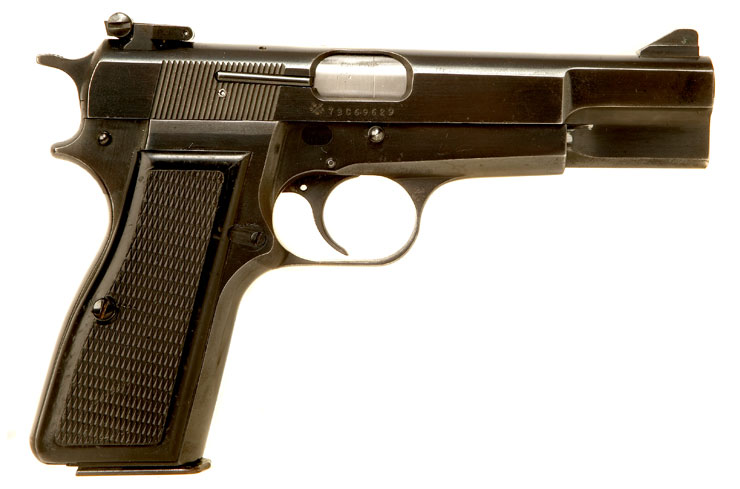 Deactivated OLD SPEC Browning High Power 9mm Semi Automatic Pistol