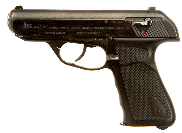 Rare Old Spec Deactivated Heckler & Koch P9S 9mm Semi Automatic Pistol