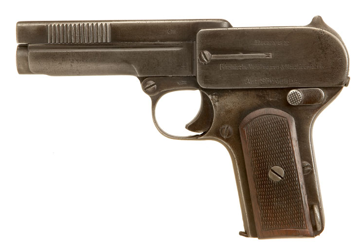 Deactivated Old Spec WWI Dreyse 1907 pistol