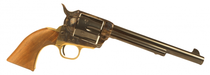 Colt Model 1873 9mm blank firing single action revolver.
