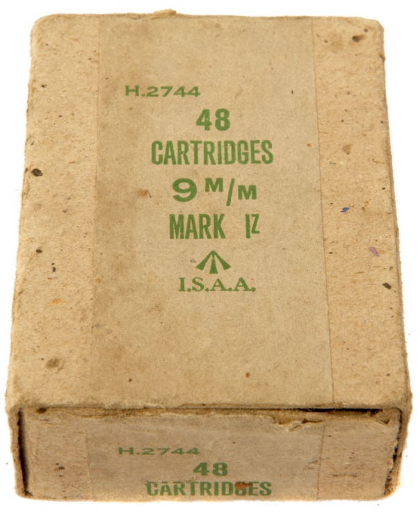 An Original Box of WWII British 9mm Ammunition