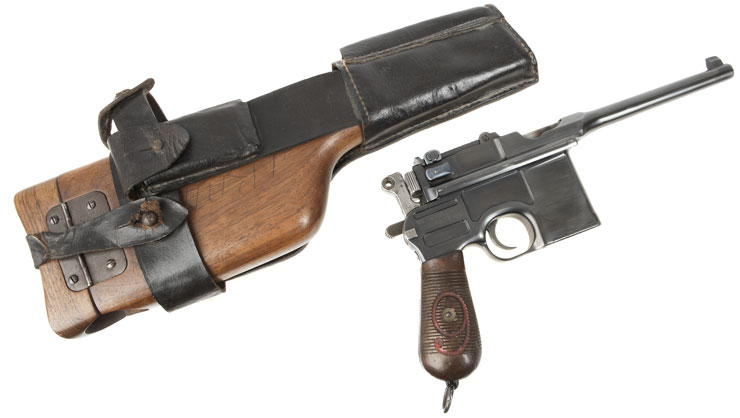Super Rare WWI Red 9 Mauser C96 Pistol - Axis Deactivated Guns - Deactivated Guns
