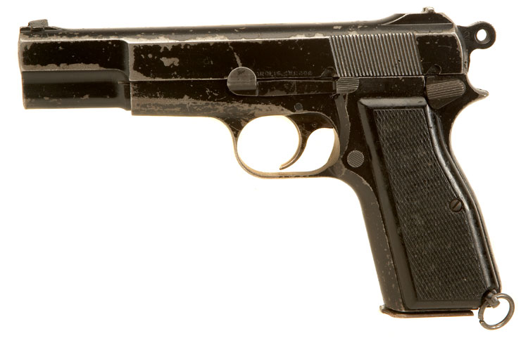 Coming In Deactivated WWII Inglis Browning MKI* Hipower 9mm Pistol
