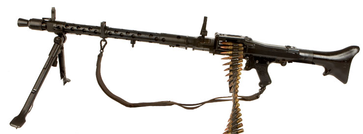 Deactivated WWII Nazi MG34 Light Machine Gun. (Maschinengewehr-34)