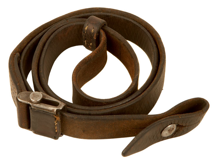 A genuine Second World War, German MP40 leather sling