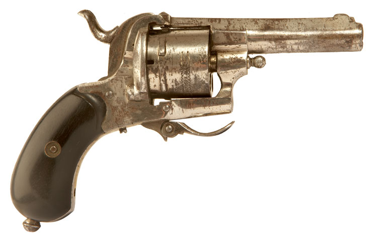 Antique Obsolete New English Pattern Pinfire Revolver