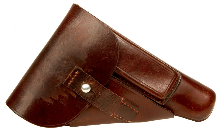 WWII Walther PPK brown leather holster.