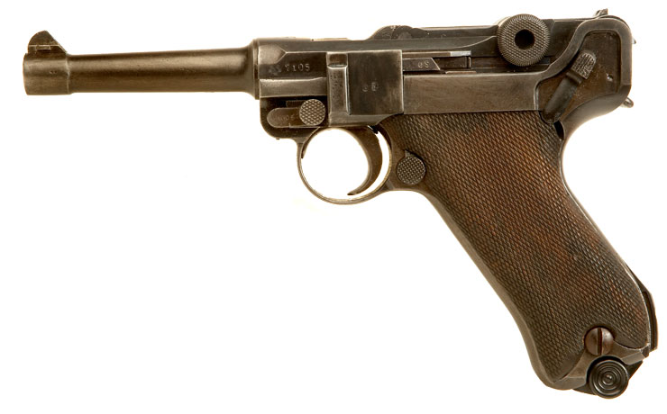 Deactivated First World War Imperial German Army Luger Dated 1915