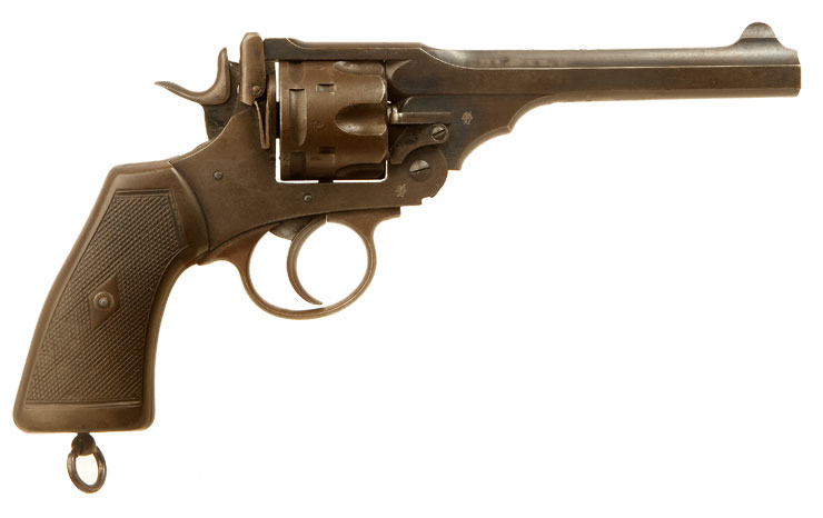 Deactivated OLD SPEC RARE & Unique  WWI Regimentally Marked Webley MK6 Revolver