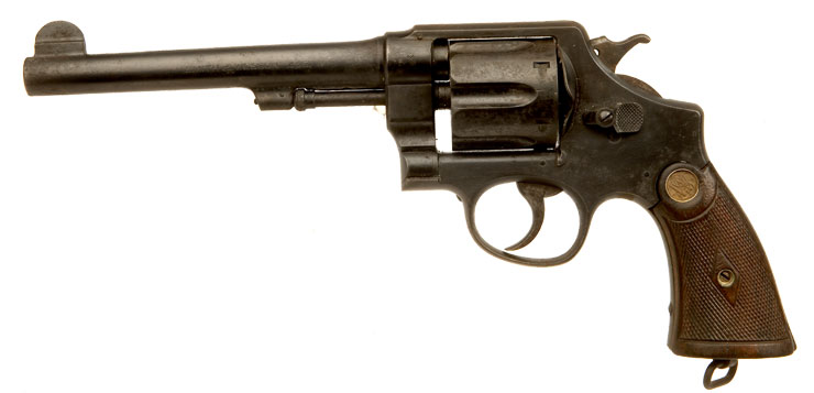 Deactivated WWI British Issued Smith & Wesson Second Model Revolver