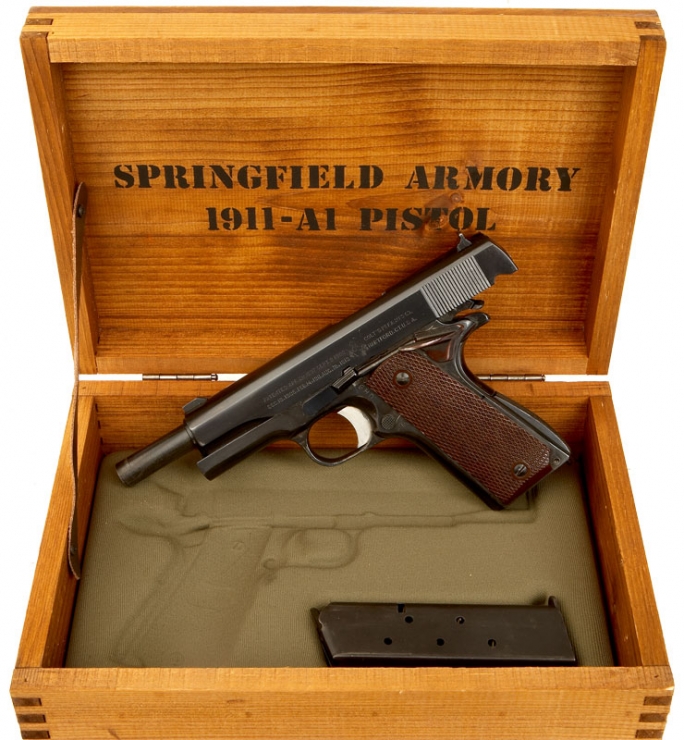 A Superb Boxed Deactivated WWII Colt 1911 A1