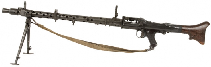 Nazi (dot code) MG-34 Light Machine Gun with Tripod