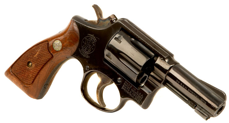 Deactivated Old Spec Smith & Wesson Model 10-5 .38 special revolver.