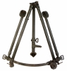 WWII dated British Bren gun MKI sustained fire tripod complete with anti aircraft attachments
