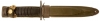 US M1 Carbine M4 Knife Bayonet with Scabbard and integral frog