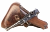 Deactivated WW1 German PO8 Luger with Holster