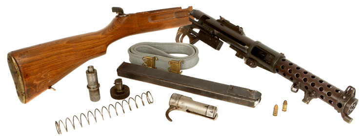 Deactivated Old Spec WWII Lanchester Submachine Gun MKI