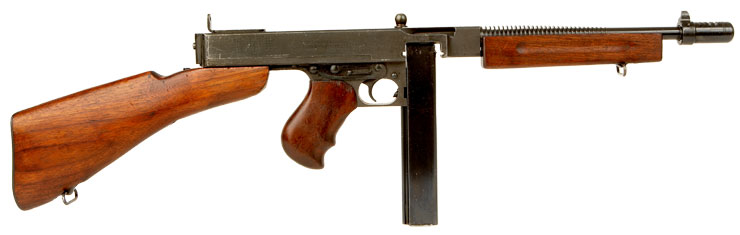 Deactivated WWII 1928A1 Thompson submachine gun